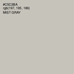 #C5C3BA - Mist Gray Color Image